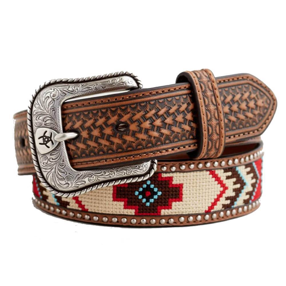 Ariat Bright Southwestern Embroidered Belt MEN - Accessories - Belts & Suspenders M&F Western Products   