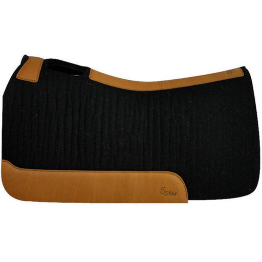 5 Star Pads "The Barrel Racer" - 30x28 Tack - Saddle Pads 5 Star 1/2" Black 