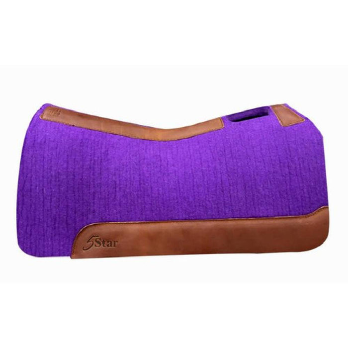 5 Star Pads "The Barrel Racer" - 30x28 Tack - Saddle Pads 5 Star 3/4" Purple 