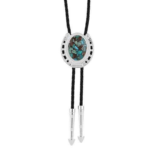 Montana Silversmiths The Pioneer's Turquoise Bolo Tie WOMEN - Accessories - Jewelry - Necklaces Montana Silversmiths   