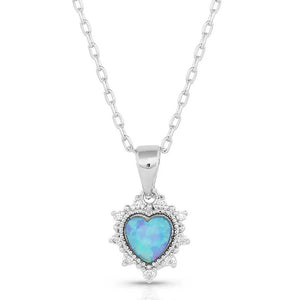Montana Silversmiths Royal Heart Opal Necklace WOMEN - Accessories - Jewelry - Necklaces Montana Silversmiths   