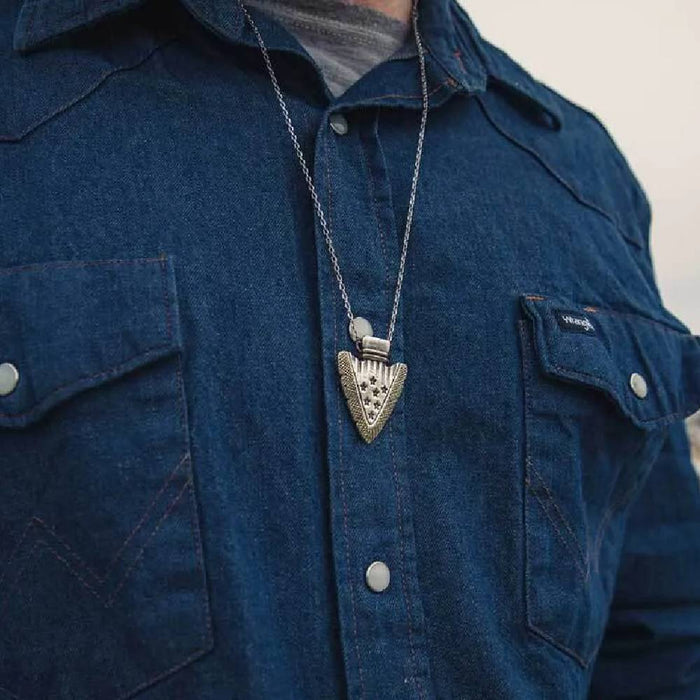 Montana Silversmiths Star Spangled Arrowhead Necklace MEN - Accessories - Jewelry & Cuff Links Montana Silversmiths   