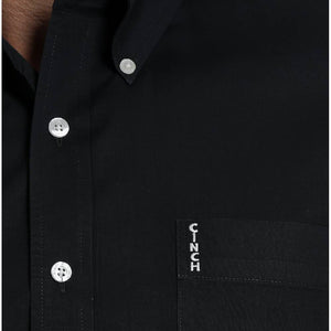 Cinch Men's Solid Black Button Shirt - Modern Fit MEN - Clothing - Shirts - Long Sleeve Shirts Cinch   