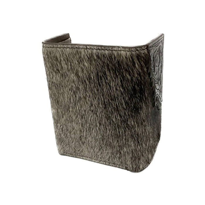 Nocona Calf Hair Tooled Edge Trifold Wallet MEN - Accessories - Wallets & Money Clips M&F Western Products   
