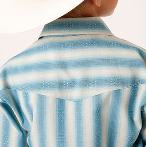 Roper Boy's Ombre Stripe Shirt - FINAL SALE KIDS - Boys - Clothing - Shirts - Long Sleeve Shirts Roper Apparel & Footwear   