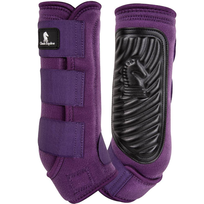 Classic Equine ClassicFit Boots - Hind Tack - Leg Protection Classic Equine Eggplant Small 