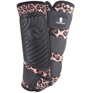 Classic Equine ClassicFit Boots - Hind Tack - Leg Protection - Splint Boots Classic Equine Cheetah Small 