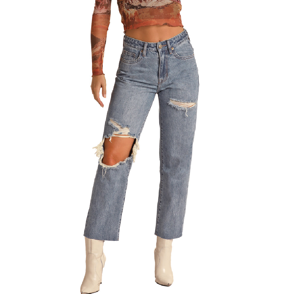 【YOURNUS】Rusty Crop Wide Denim DISTRESSED EFFECT WIDE LEG JEANS - Mid-gray | ZARA United States