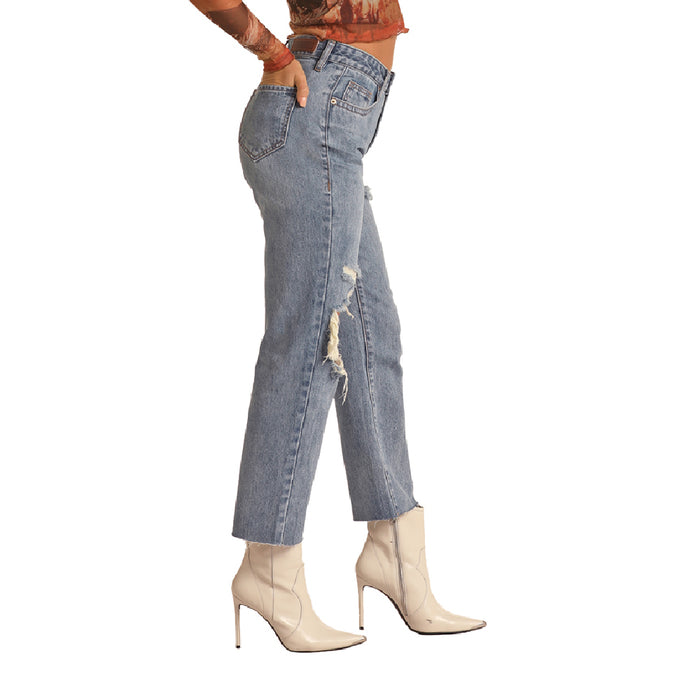 * Rock & Roll Denim Women's Back Yoke Crop Jean - FINAL SALE WOMEN - Clothing - Jeans Panhandle