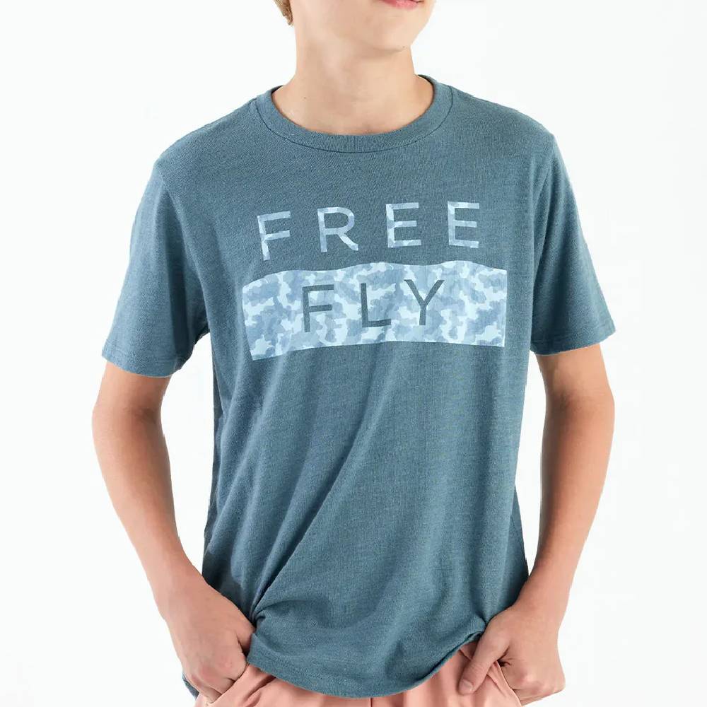 Free Fly Youth Clearwater Camo Tee KIDS - Boys - Clothing - Shirts - Short Sleeve Shirts Free Fly Apparel   