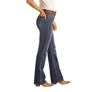 Rock & Roll Denim Yoke Detail Jean - FINAL SALE WOMEN - Clothing - Jeans Panhandle   