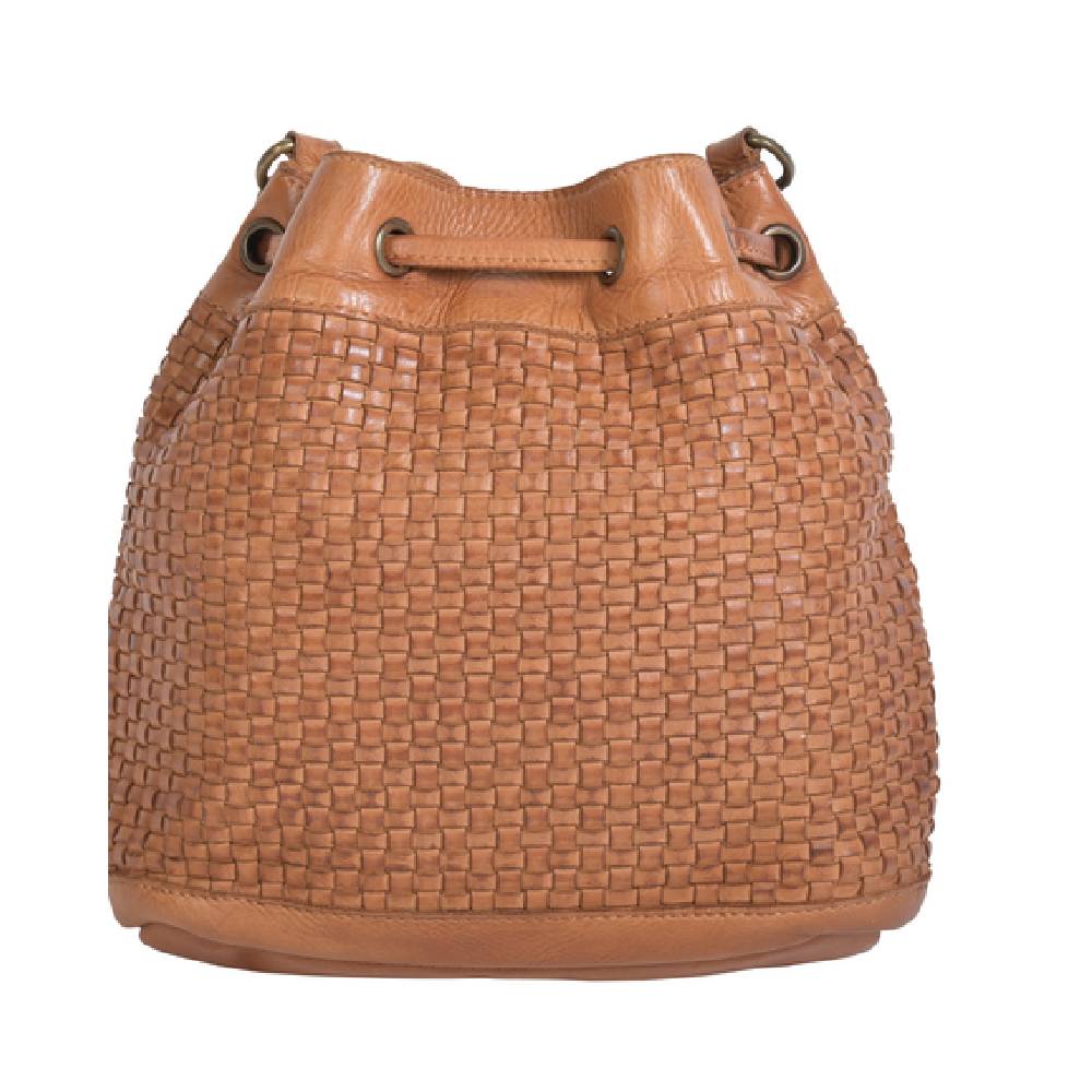 STS Sweet Grass Woven Bucket Bag