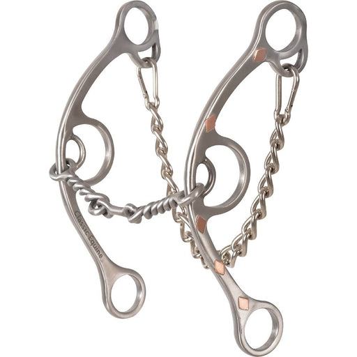 Sherry Cervi Diamond Long Shank II Twisted Wire Dogbone Tack - Bits Classic Equine   