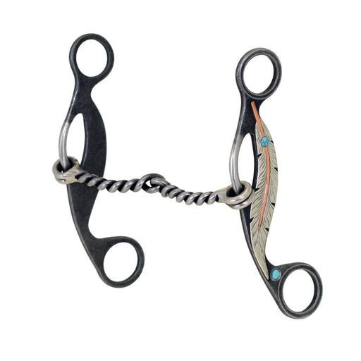 Metalab Feather Collection Twisted Snaffle Gag Bit Tack - Bits Metalab   