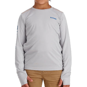 Simms Kid's Solar Tech Crew Shirt KIDS - Boys - Clothing - Shirts - Long Sleeve Shirts Simms Fishing   