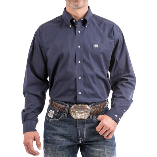Cinch Men's Solid Navy Button Down MEN - Clothing - Shirts - Long Sleeve Cinch