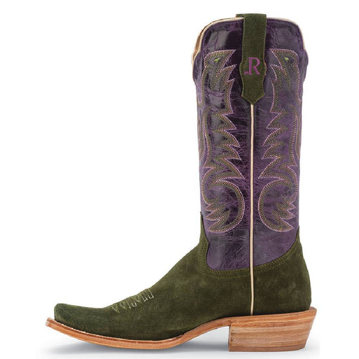 R. Watson Forest Green Rough-Out Boot WOMEN - Footwear - Boots - Western Boots R Watson   
