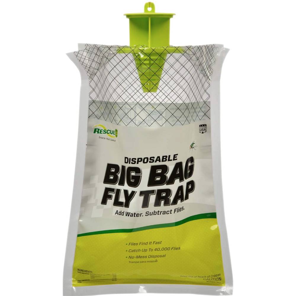 Sterling Rescue Big Bag Fly Trap Barn Supplies - Pest Control Rescue   