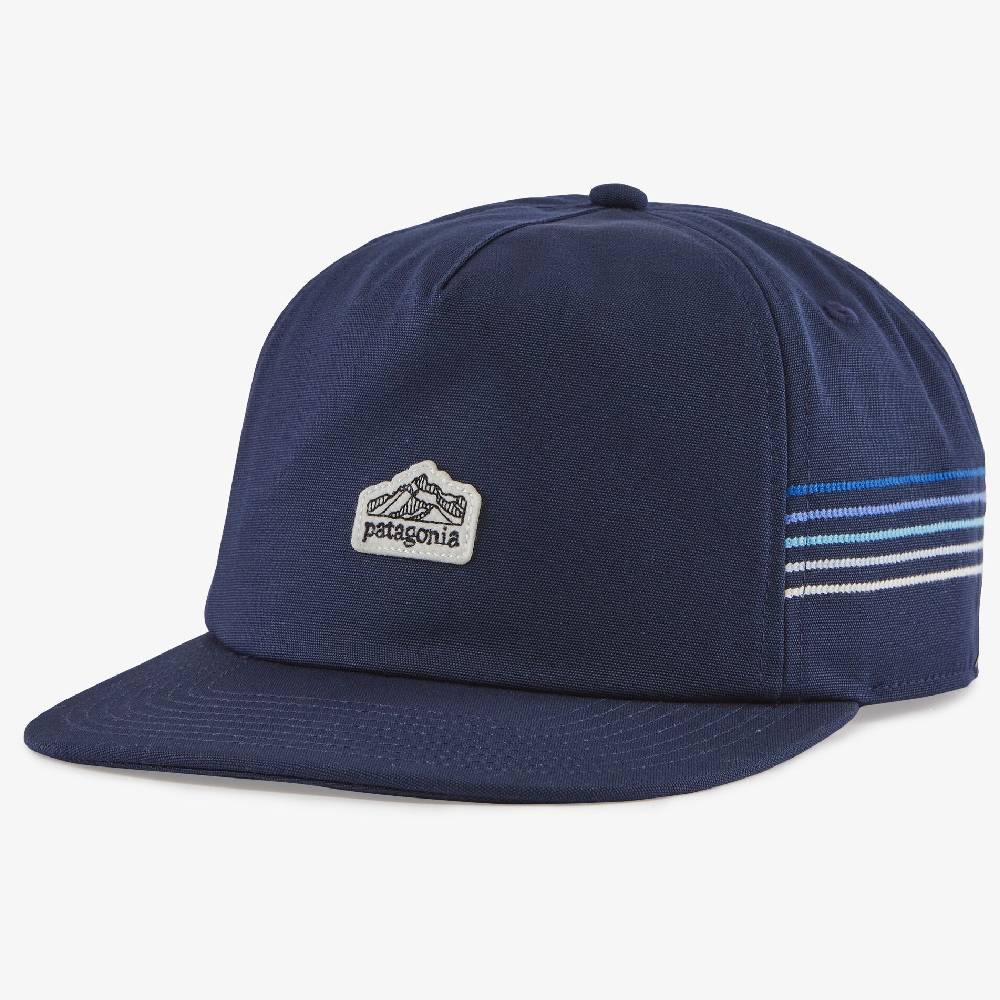 Patagonia Line Logo Ridge Stripe Fun Cap - Navy Blue HATS - BASEBALL CAPS Patagonia   