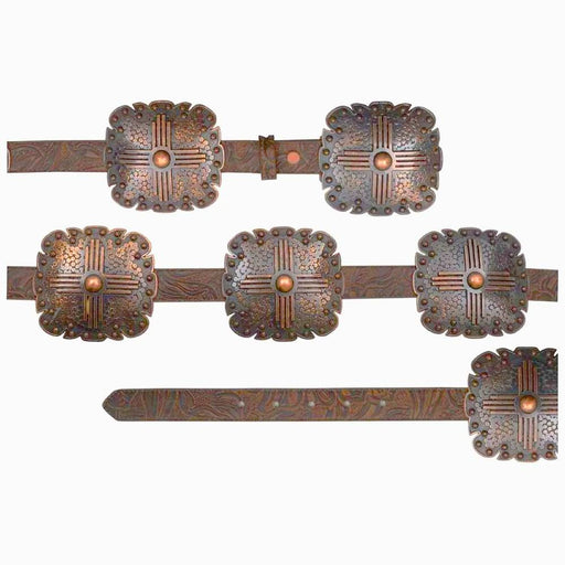 Angel Ranch Copper Concho Leather Belt WOMEN - Accessories - Belts M&F Western Products   