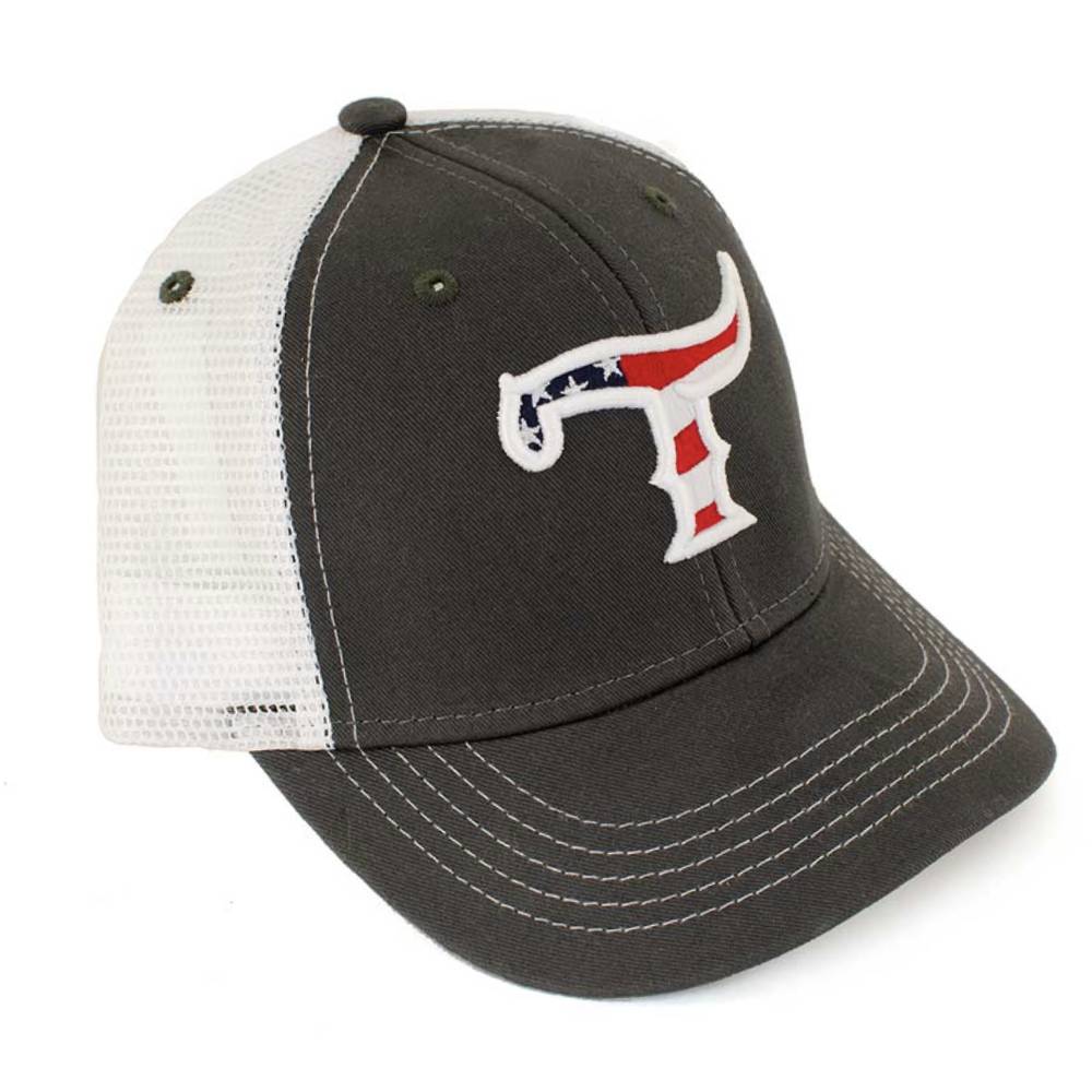 Teskey's Youth American Flag T Logo Cap TESKEY'S GEAR - Youth Baseball Caps OURAY SPORTSWEAR   