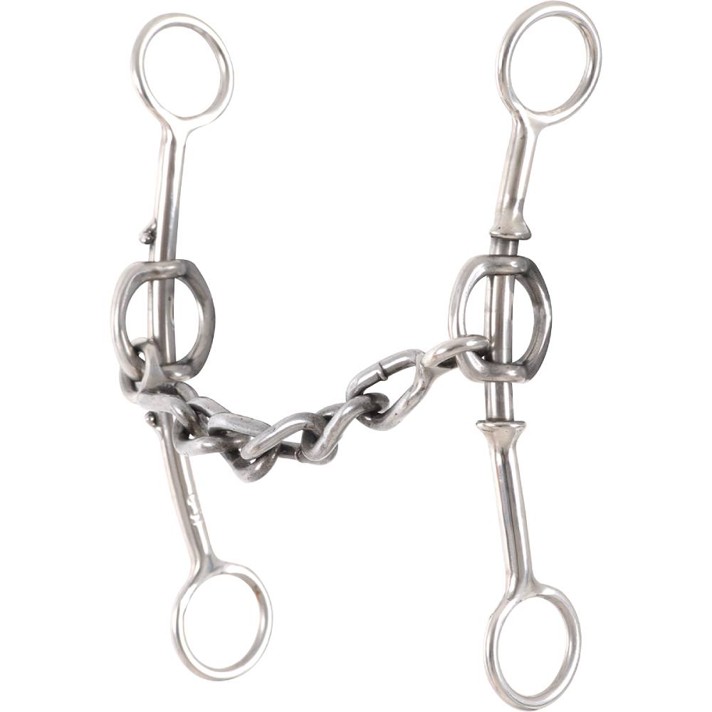 Classic Equine Goostree Double Gag Short Shank Chain Bit Teskeys classic-equine-goostree-double-gag-short-shank-chain-bit-teskeys