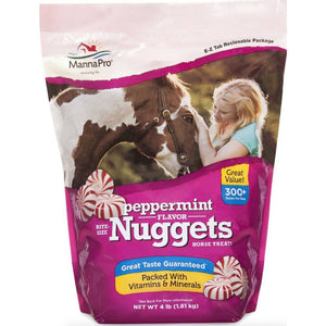 Manna Pro Bite-Size Nuggets Equine - Toys & Treats Manna Pro Peppermint 1 lb 