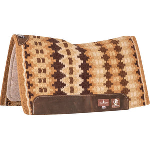 Classic Equine Zone Wool Top Pad 32" x 34" Tack - Saddle Pads Classic Equine Tan/Coffee  