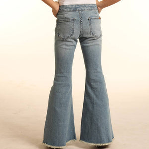 Rock & Roll Denim Girls Bargain Button Bell Bottoms- FINAL SALE KIDS - Girls - Clothing - Jeans Panhandle   