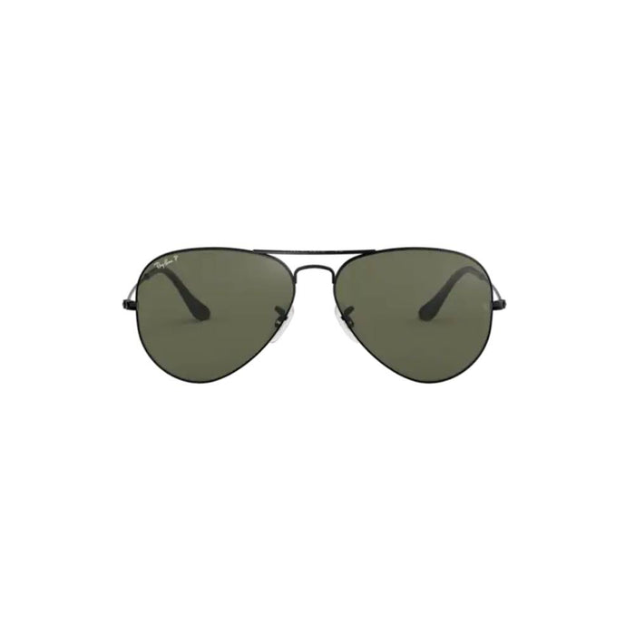 Ray-Ban Black Polarized Aviator Sunglasses ACCESSORIES - Additional Accessories - Sunglasses Ray-Ban   