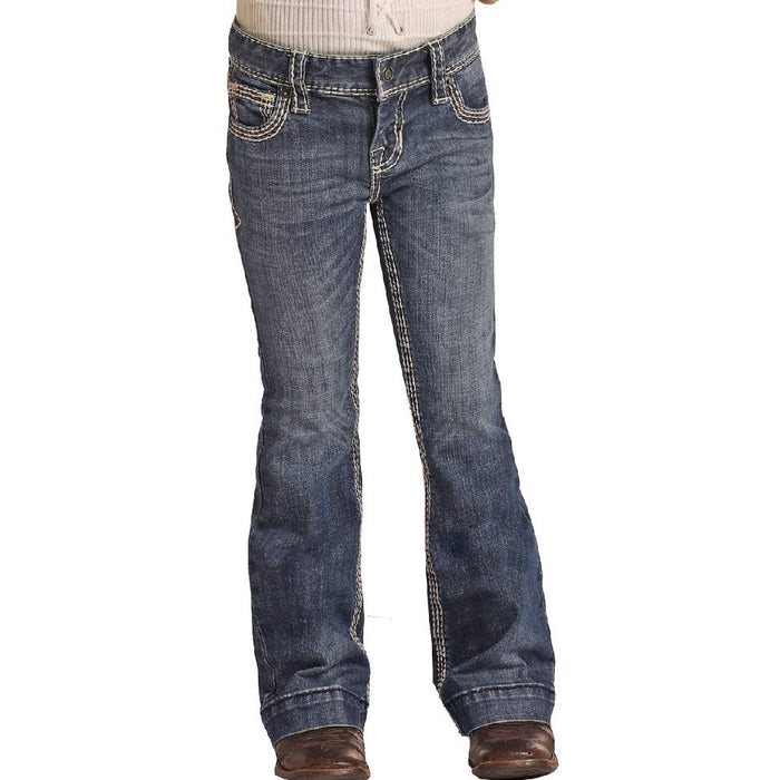 Rock & Roll Girls Dark Vintage Trouser Jeans KIDS - Girls - Clothing - Jeans Panhandle