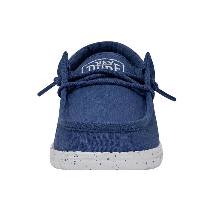 Hey Dude Youth Wally Slub Canvas - True Blue KIDS - Footwear - Casual Shoes Hey Dude   