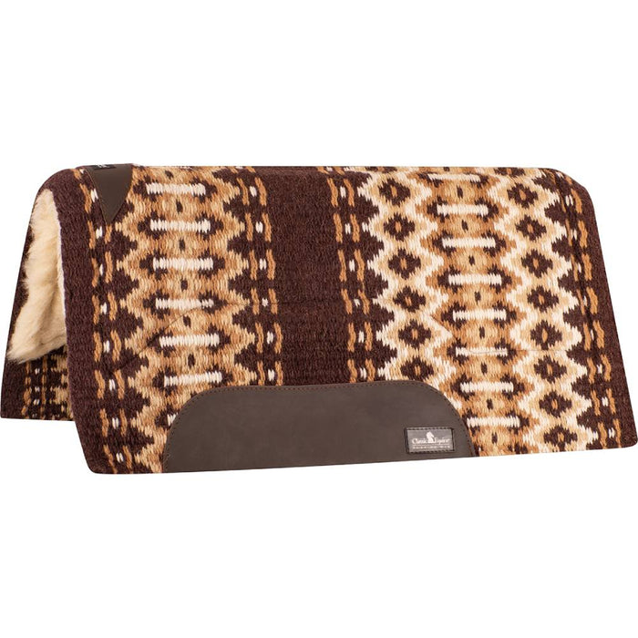 Classic Equine SensorFlex Wool Top Pad - 32"x34" Tack - Saddle Pads Classic Equine Coffee/Cream