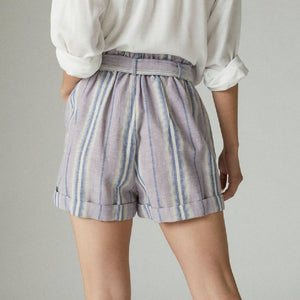 Lucky Brand Striped Paperbag Lilac Multi - FINAL SALE WOMEN - Clothing - Shorts Lucky Brand Jeans   