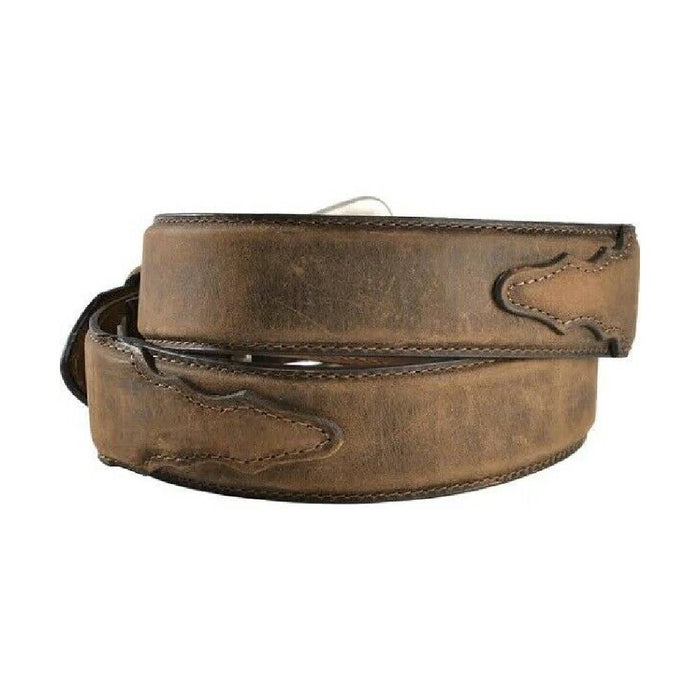 Nocona Men's Distressed Overlay Work Belt - FINAL SALE MEN - Accessories - Belts & Suspenders M&F Western Products   