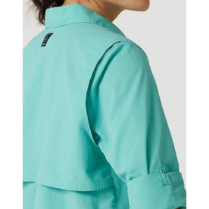 ATG By Wrangler Women's Angler Shirt - Turquoise - FINAL SALE WOMEN - Clothing - Tops - Long Sleeved WRANGLER   
