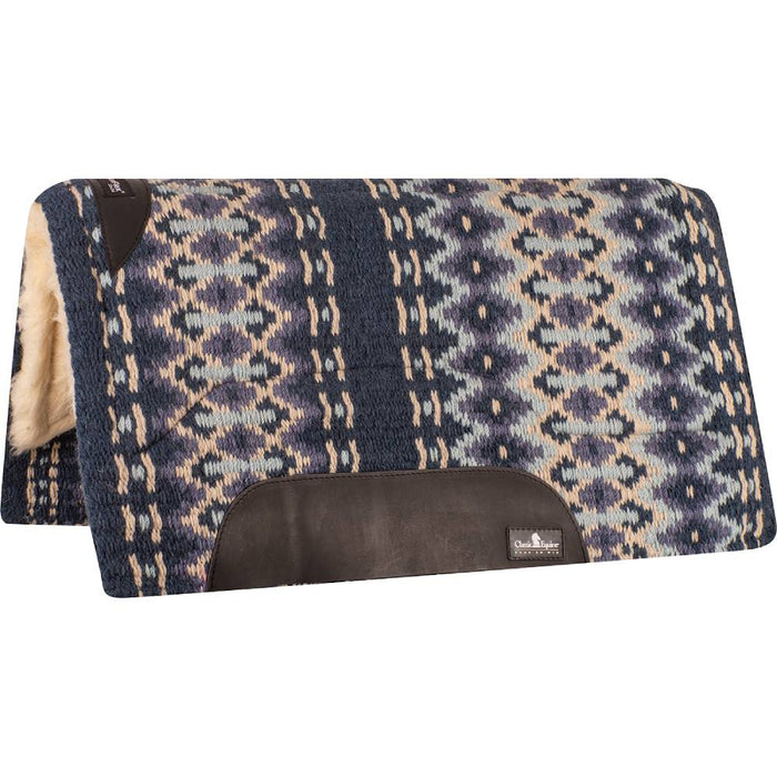 Classic Equine SensorFlex Wool Top Pad - 32"x34" Tack - Saddle Pads Classic Equine Navy/Blue