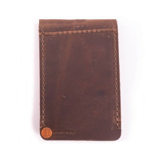 Rustico Money Clip Leather Wallet - FINAL SALE MEN - Accessories - Wallets & Money Clips RUSTICO Dark Brown  
