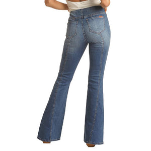 Rock & Roll Denim Pull On Flare Jean - FINAL SALE WOMEN - Clothing - Jeans Panhandle   