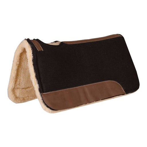 Mustang Contoured Felt Pad with Fleece Bottom Tack - Saddle Pads Mustang