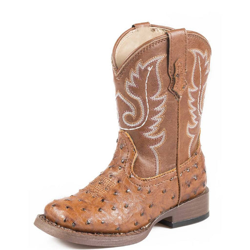 Roper Kid's Faux Ostrich Boot KIDS - Girls - Footwear - Boots Roper Apparel & Footwear   