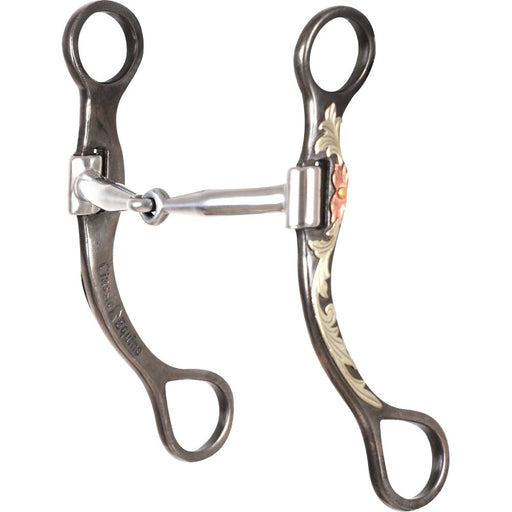 Classic Equine BitLogic 7-1/2" Shank Browned Iron Snaffle Bit Tack - Bits Classic Equine   