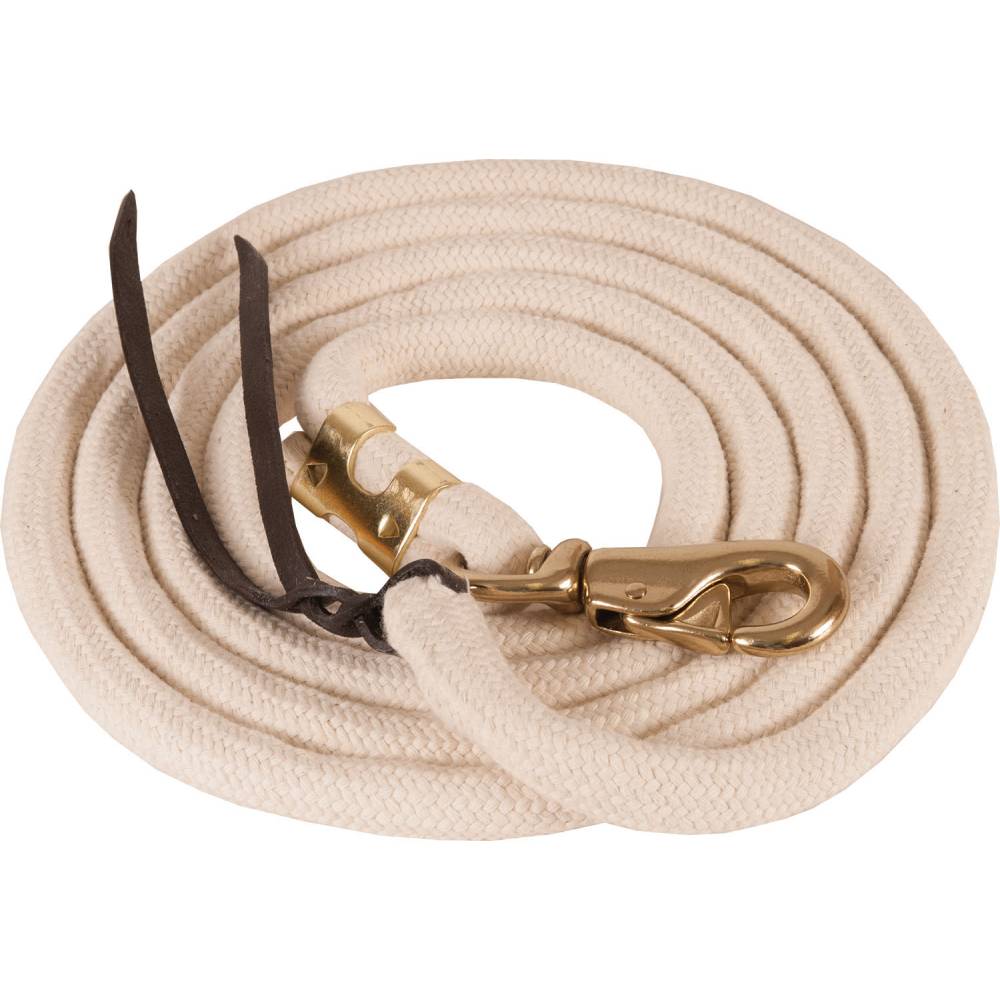 Teskey's Pima Cotton Lead with Bull Snaps Tack - Halters & Leads - Leads Mustang   
