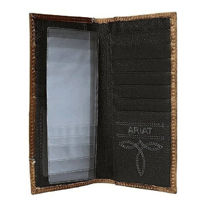 Ariat Embossed Oval Concho Rodeo Wallet MEN - Accessories - Wallets & Money Clips Ariat   