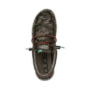 Hey Dude Wally Sox - Camo Olivine MEN - Footwear - Casual Shoes Hey Dude