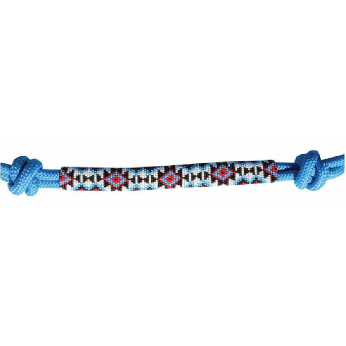 Professional's Choice Beaded Rope Halter with Lead Tack - Halters & Leads Professional's Choice Turquoise