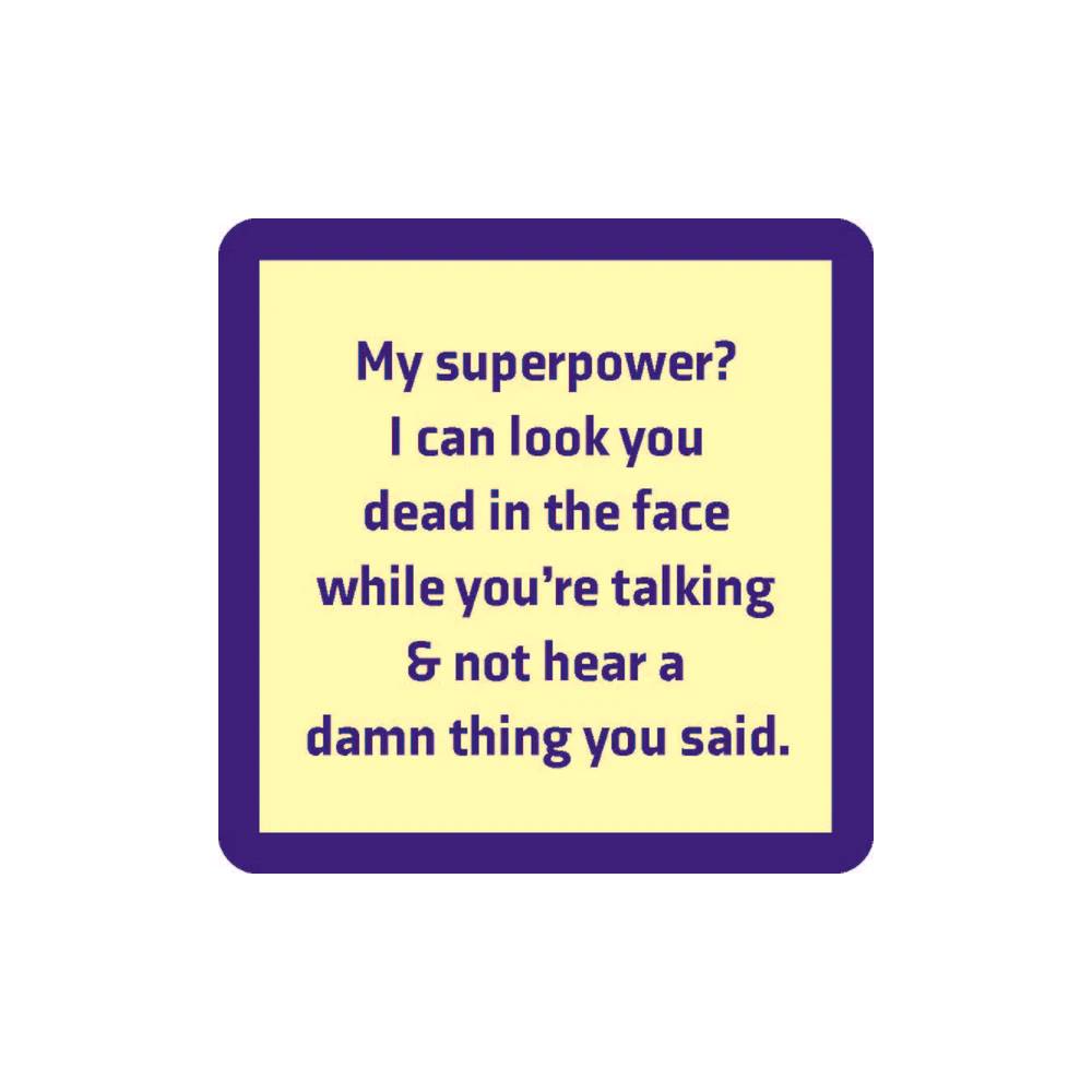 Superpower Coaster HOME & GIFTS - Home Decor - Decorative Accents Drinks On Me   