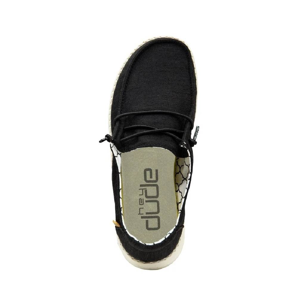 Hey Dude Wendy Toddler Linen Black Casual Shoes