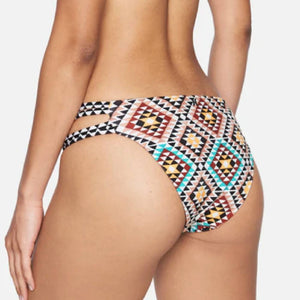 Hurly Mosaic Geo Moderate Bikini Bottom - FINAL SALE WOMEN - Clothing - Surf & Swimwear - Swimsuits Hurley   