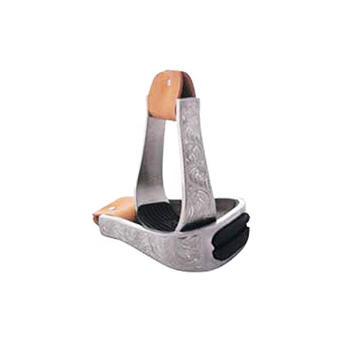 Aluminum Engraved Stirrups 2" Tack - Saddle Accessories Formay   